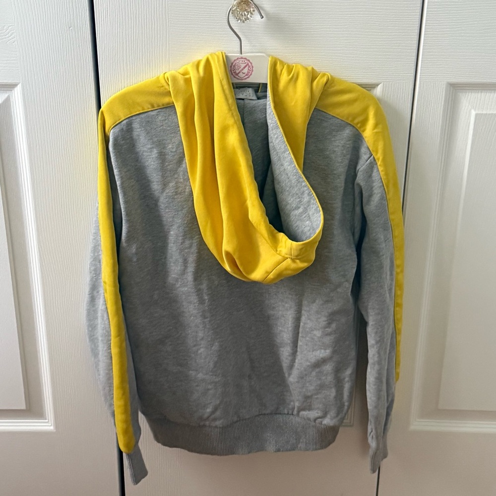 Escada Sport Gray and Yellow Striped Sweat Suit - Picture 5 of 8
